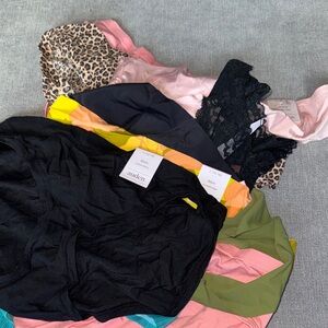 Auden Women's Underwear Set - Black, Pink, and Leopard Size Large